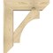 Ekena Millwork Westlake Slat Rough Sawn Bracket w/ Offset Brace, Douglas Fir, 8"W x 28"D x 32"H BKT0806X28X32WTL06RDF - alternate 2